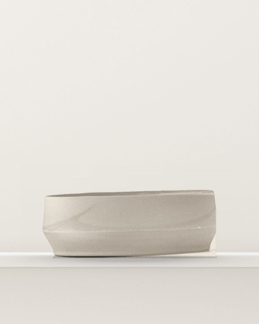 Low Serving Dish, Oat